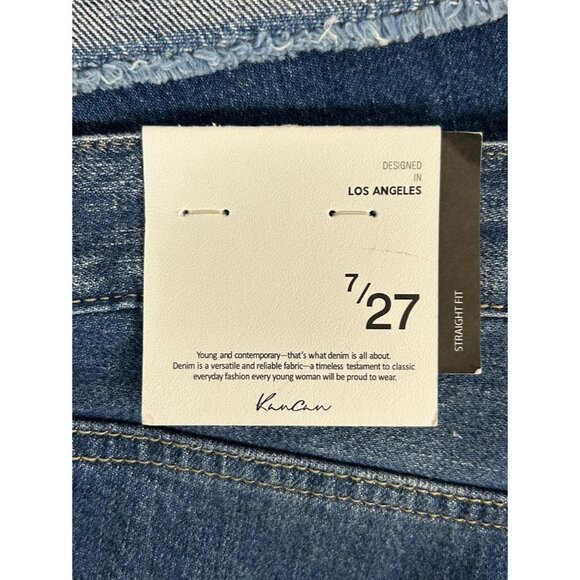 KanCan Eloise High Rise Straight Leg Jeans in Medium Wash - Sz 7/27 - NWT - Picture 6 of 8